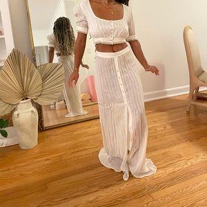 MAJORELLE two piece white set size s